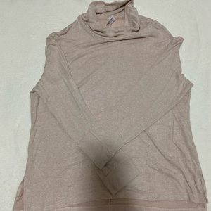 Pink cowl neck sweater